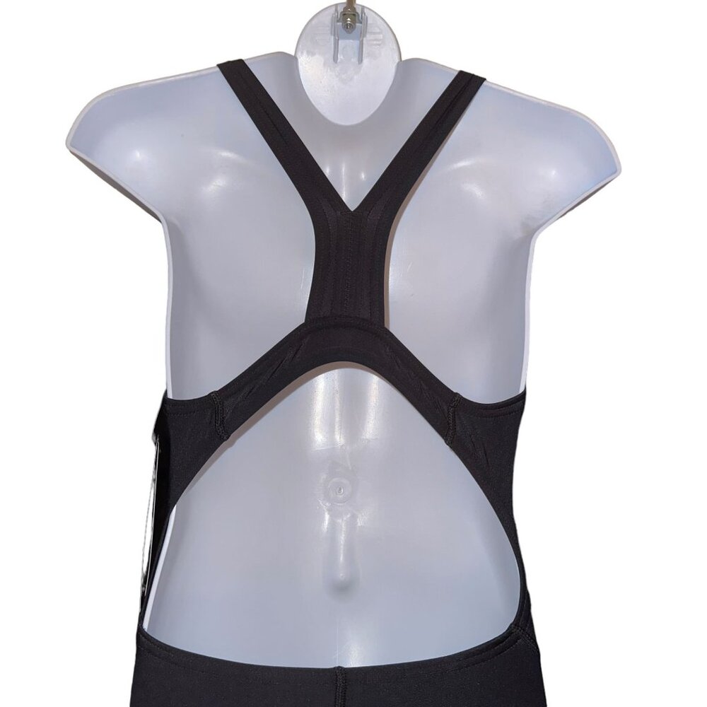NWT Speedo Pro LT Super One Piece Swimsuit Womens 28 Solid Black Compression - Picture 7 of 9